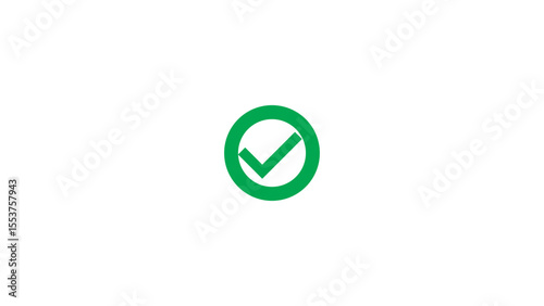 Checkmark Icon and Logo template, approve, certify, confirm, corroborate, endorse, justify, legalize, legitimize, substantiate, verify marker on white background.