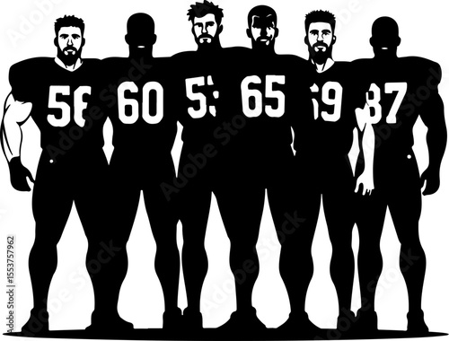 American Football Players  vector bundle