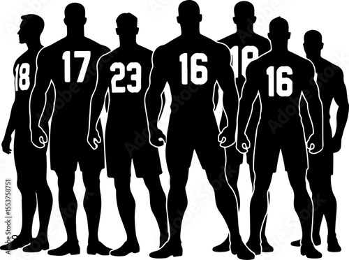 American Football Players  vector bundle