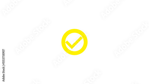 Checkmark Icon and Logo template, approve, certify, confirm, corroborate, endorse, justify, legalize, legitimize, substantiate, verify marker on white background.