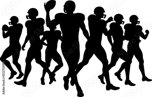 American Football Players  vector bundle