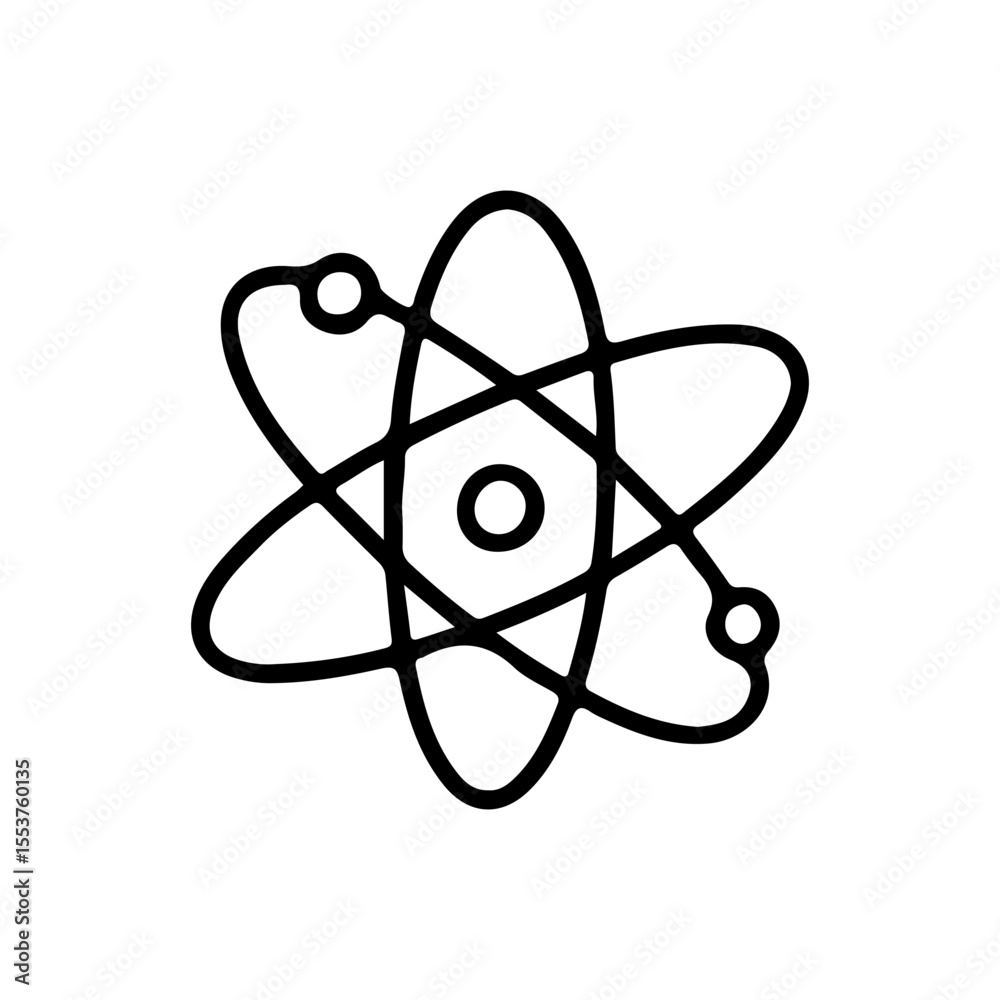 Atom icon vector illustration, perfect for science, technology, and education themes. Simple line design, ideal for presentations, apps, and infographics. SEO-optimized for visibility. Atom icon vector illustration, perfect for science, technology, and education themes. Simple line design, ideal for presentations, apps, and infographics. SEO-optimized for visibility.