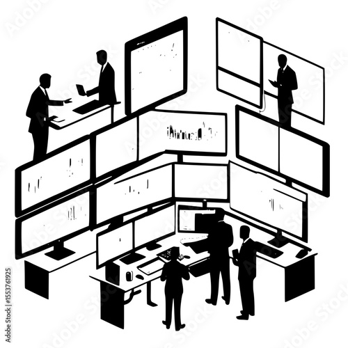 business people working on laptop