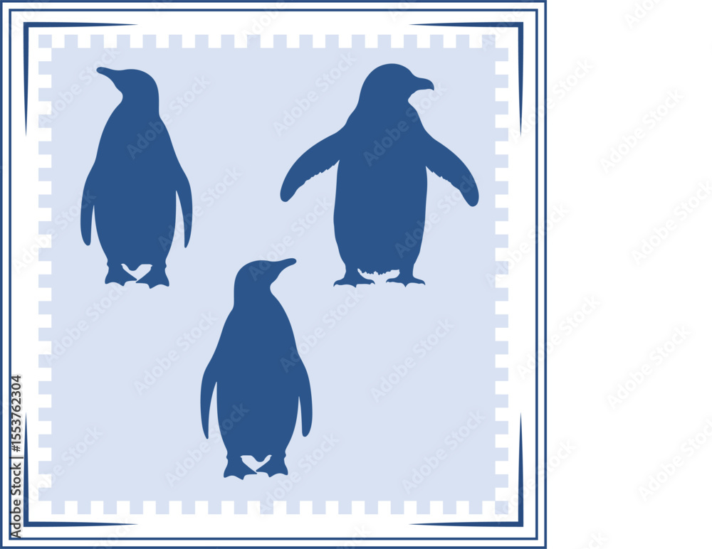 Penguin silhouette Penguin Icon Penguin silhouette illustration
