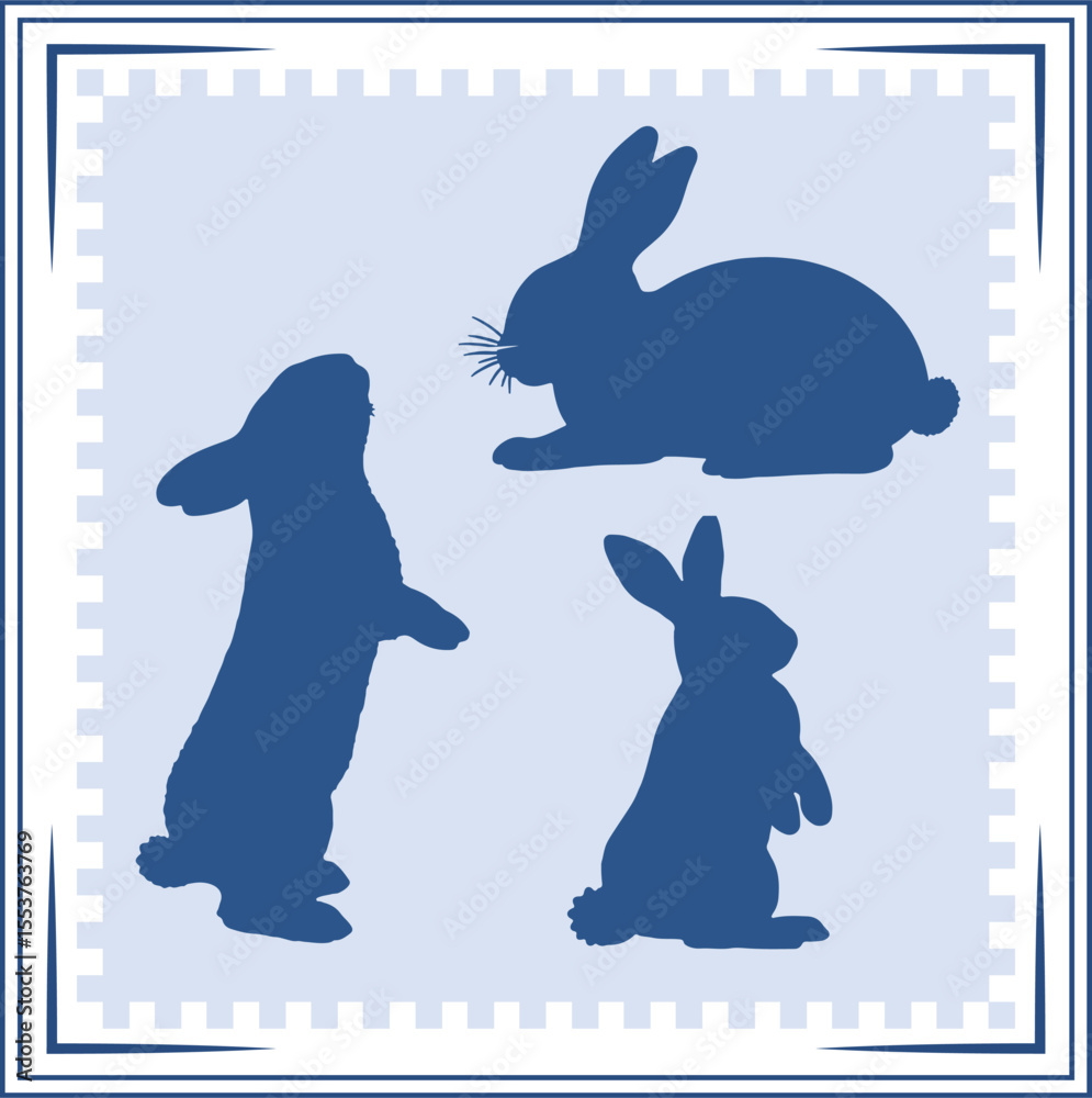 Rabbit silhouette Rabbit Icon Rabbit silhouette illustration