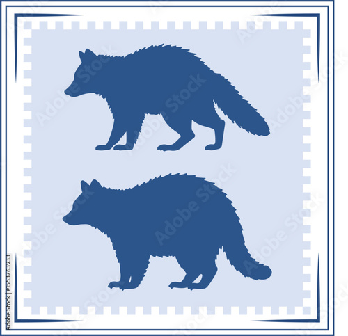 Raccoon silhouette Raccoon Icon Raccoon silhouette illustration