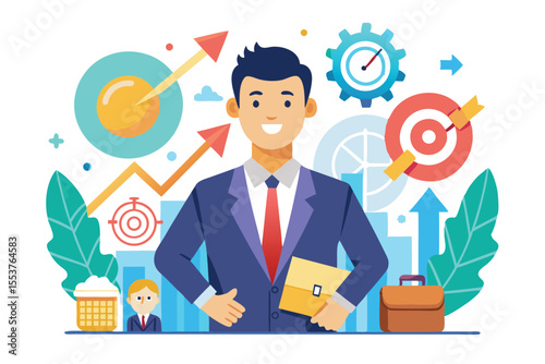Growth-oriented leader guides skilled team towards success in a dynamic business environment