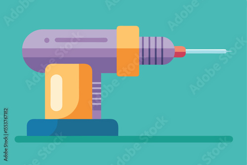 Minimalist dental drill showcases clean geometric design with modern look suitable for contemporary dental practices