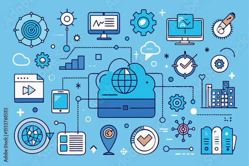Business analytics and cloud computing concepts for effective data management in marketing strategies
