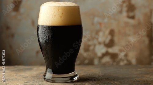 Dark beer in a glass (1)
