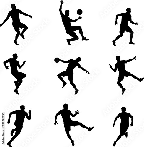 American football, football, players, action,  vector bundle