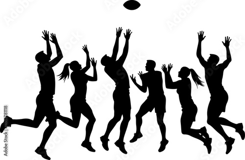 American football, football, players, action,  vector bundle