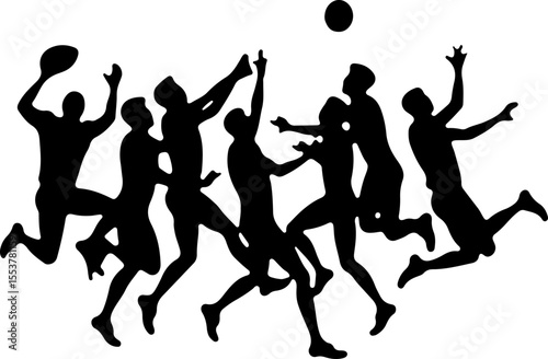 American football, football, players, action,  vector bundle