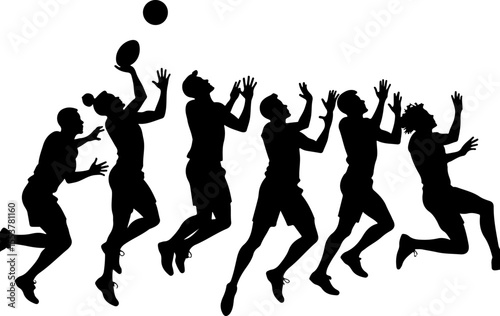 American football, football, players, action,  vector bundle