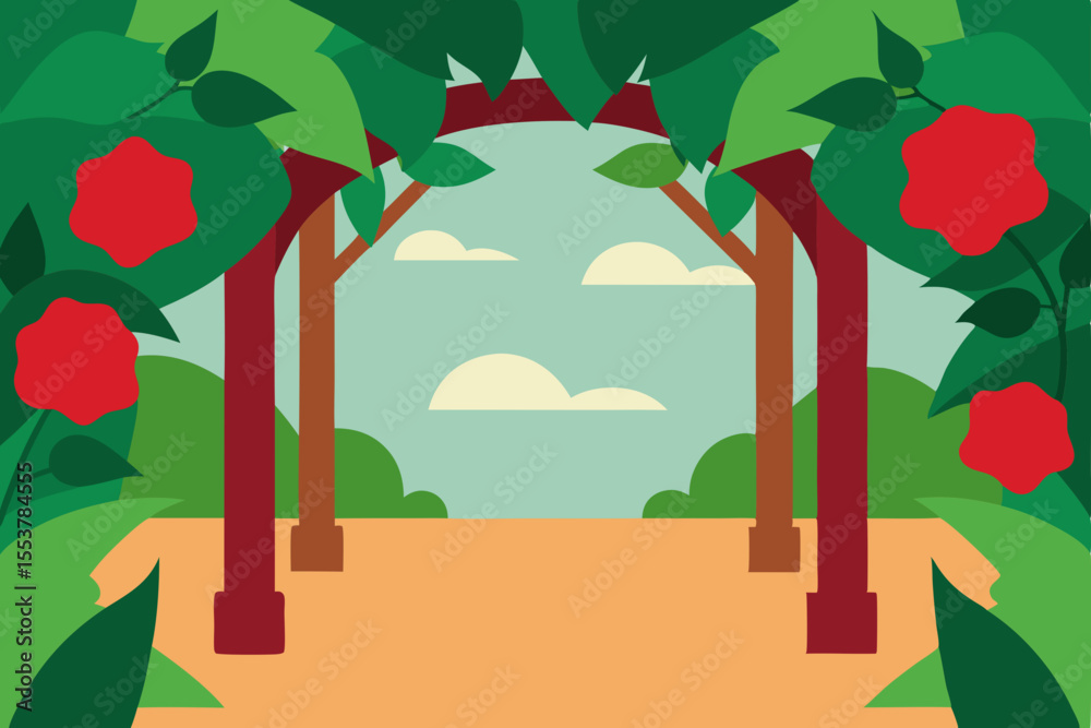 Fototapeta premium vector illustration of a house