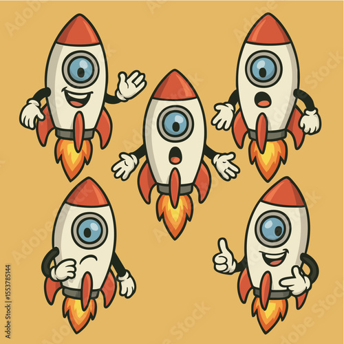 Rocket Mascot – Pronto para Decolar com Estilo