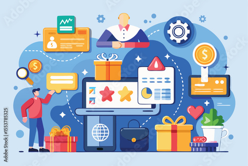 Earn loyalty program points to get online rewards through engaging activities on your digital platform for a rewarding experience