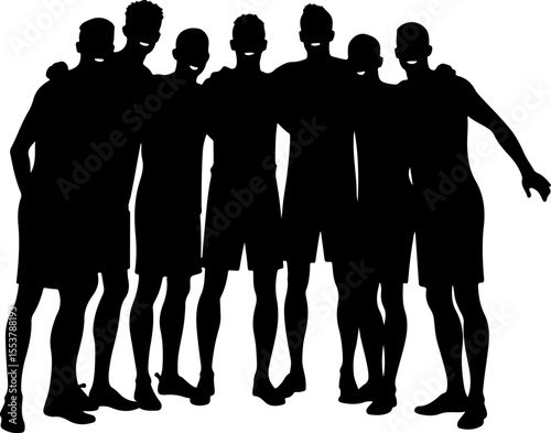 american football, players, silhouette, jump, jumping, ball, sport, team, vector bundle