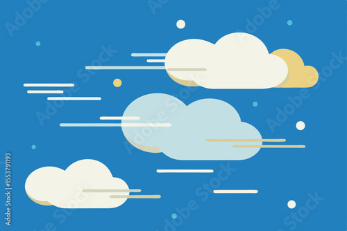 time lapse style movement of clouds across open
