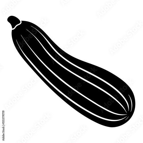 zucchini on white background