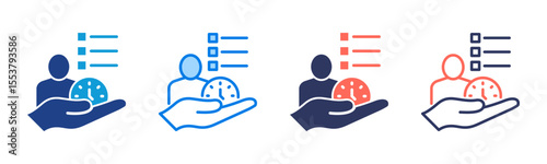 Self Discipline icon sheet multiple style collection