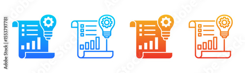 Productivity icon sheet multiple style collection