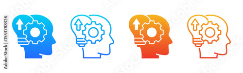 Mindset Shift icon sheet multiple style collection