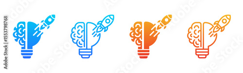 Creativity Boost icon sheet multiple style collection