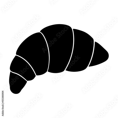 vector illustration of a croissant