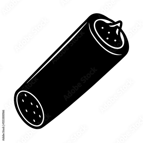 spring roll on white background