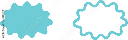 Blank empty speech bubbles chat icon set. Retro colorful special offer design elements, chat emblem, black callout sign collection Isolated on transparent background. Vector illustration for web app.