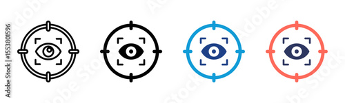 Focus icon sheet multiple style collection