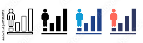 Personal Growth icon sheet multiple style collection