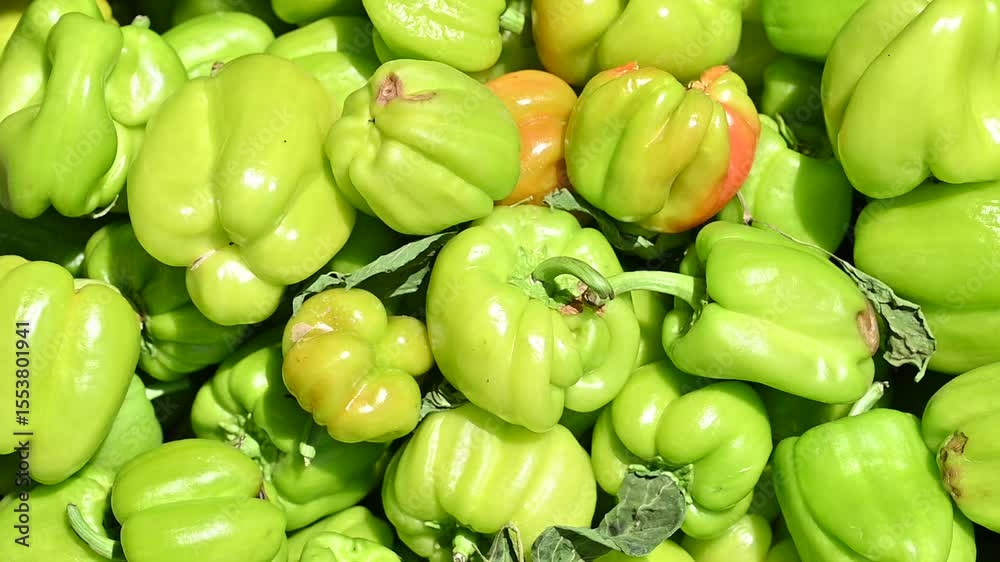 fresh green peppers