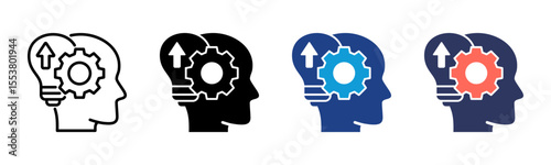 Mindset Shift icon sheet multiple style collection