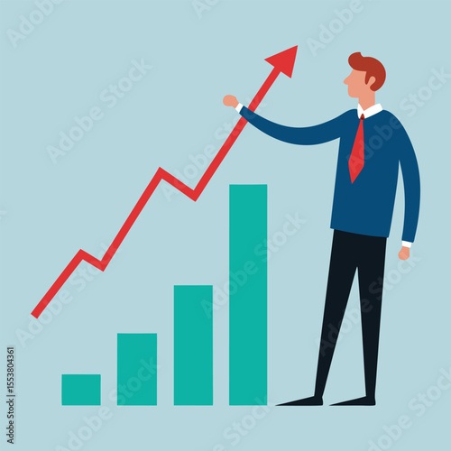 financial-growth--business-up-rising-or-growing-we.eps