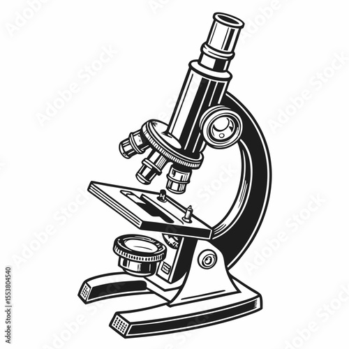 microscope vector illustration