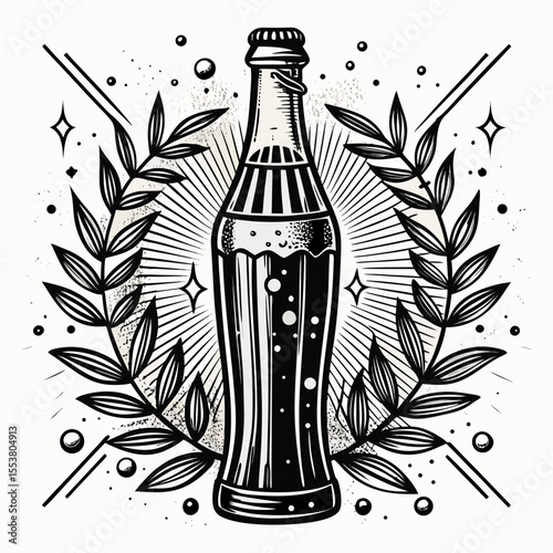 vector illustration of a beer bottle
