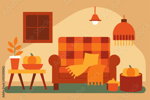 Farm-to-table restaurant menu design, a charming vector cartoon illustration of a cafe in a country house landscape