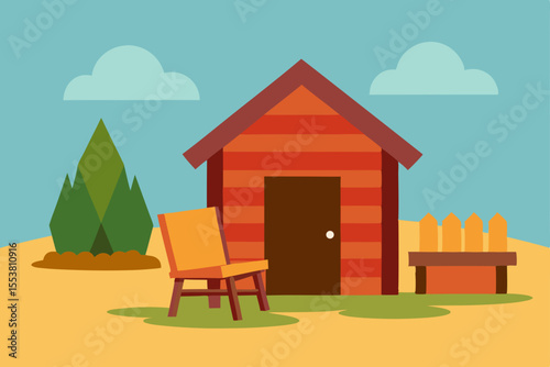 Charming Summer Garden Shed Relaxing Outdoor Retreat Design