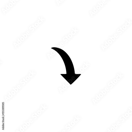 Free Download Down arrow icon flat vector design. - GFXLoad