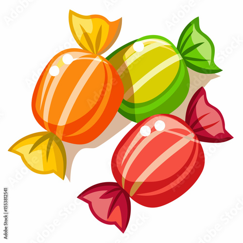 vector illustration of an orange