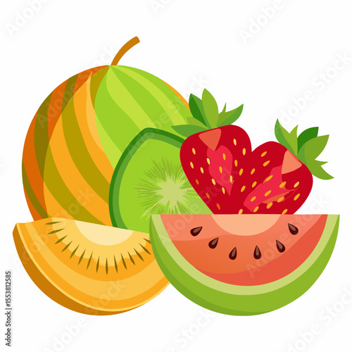 watermelon and fruit