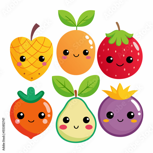 funny fruit cartoon