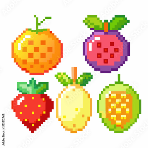 green apple pixel art