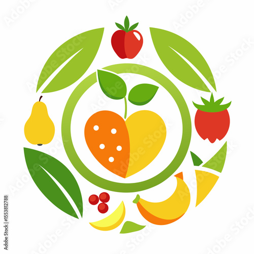 vector illustration of fruits