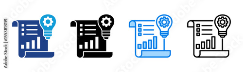 Productivity icon sheet multiple style collection