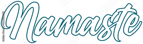 namaste, diseño vectorial positivo, PNG sin fondo