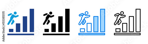 Personal Growth icon sheet multiple style collection