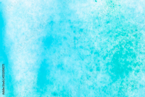 Wallpaper Mural Blue and green watercolor on white paper canvas. Abstract art background Torontodigital.ca